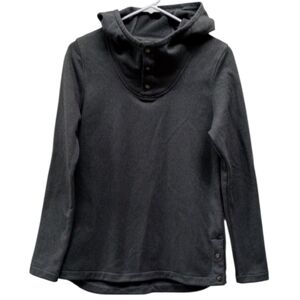 The North Face Dark Gray Fleece Hooded Pullover